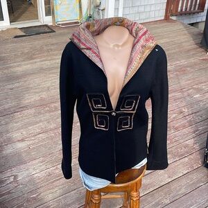 Vintage Grace Chuang Silk Sweater /Jacket Size Small- Unique